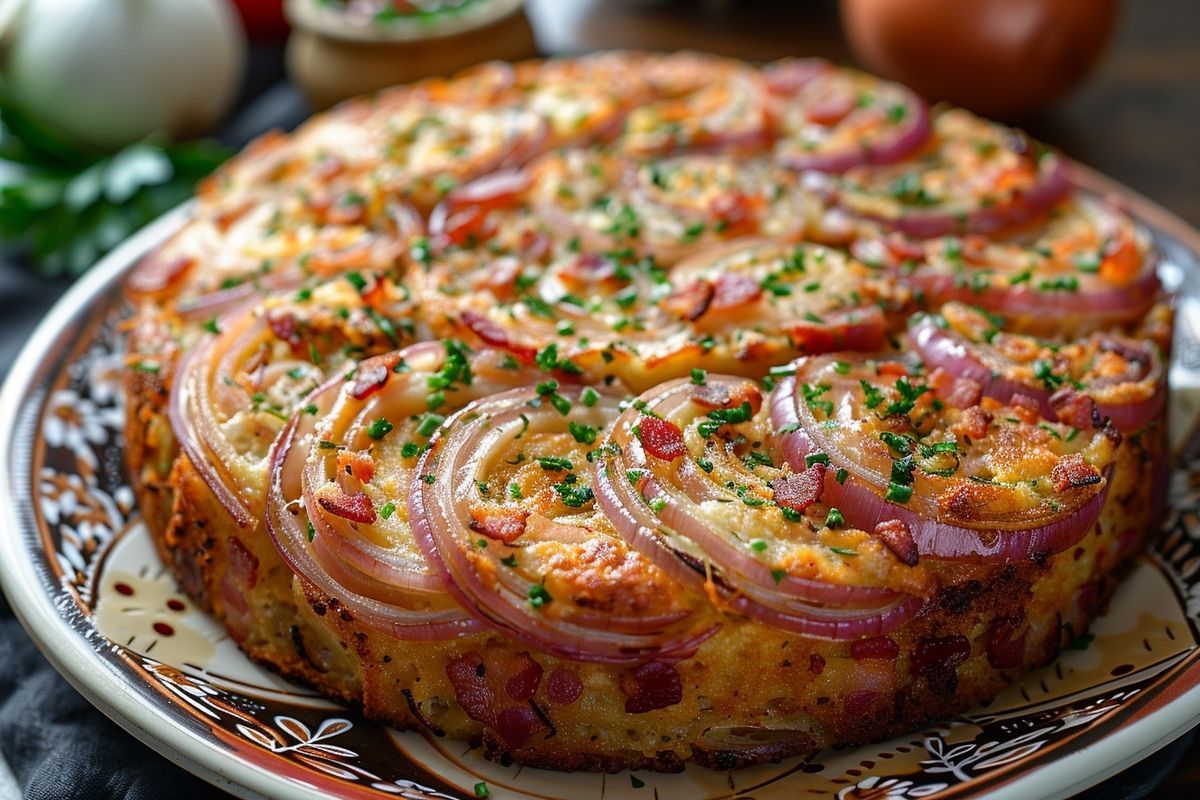 Apprenez à cuisiner un cake oignons lardons qui ravira vos convives