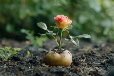 Comment les pommes de terre peuvent faciliter et améliorer la plantation de roses