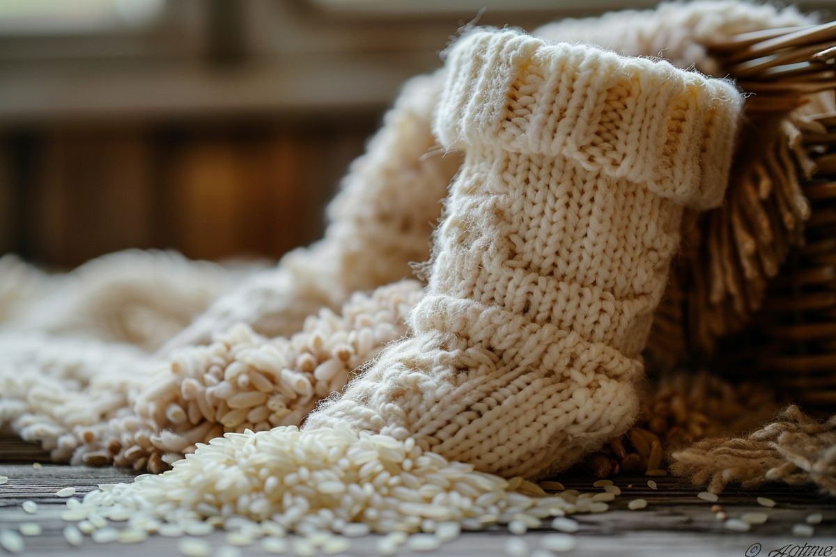 Dites adieu au linge mouillé en hiver grâce à une simple chaussette remplie de riz